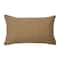 Hello Honey® 20'' Brown Woven Canvas Lumbar Pillow Cover